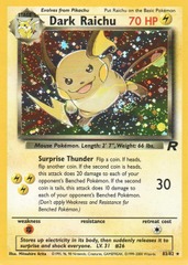 Dark Raichu - 83/82 - Secret Rare Holo - Unlimited Edition